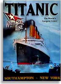 Lithograph of the R.M.S. Titanic