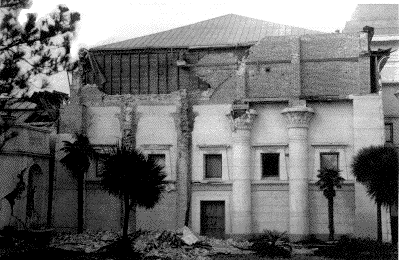damage to the Memorial Museum in Golden Gate Park