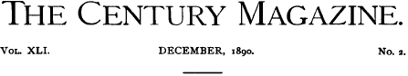 New Century Magazine for December 1890