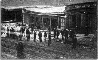 Photo of the 1868 San Francisco Earthquake